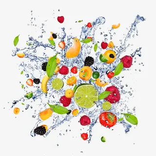 动感水纹芒果橙子柠檬草莓免抠