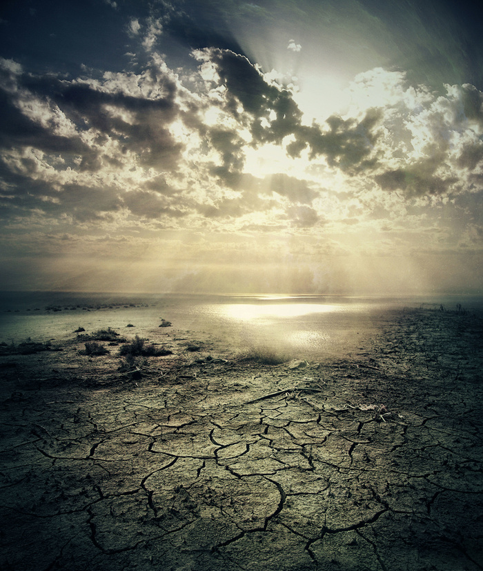 干旱地面艺术背景高清