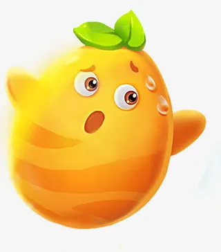 黄色卡通可爱芒果免抠