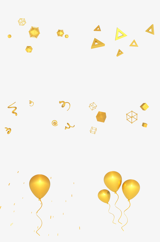 电商装饰氛围几何形元素免抠