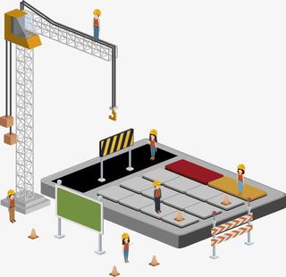 矢量路桥施工员免抠