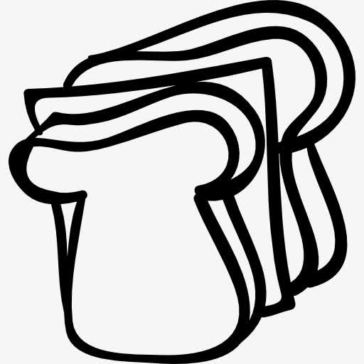 面包手绘片图标免抠