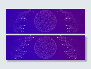 数据科技电商淘宝banner背景高清