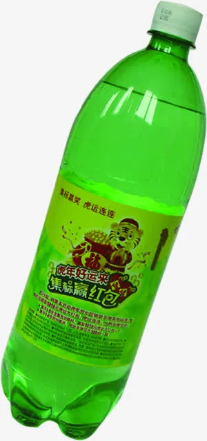 夏日冰爽饮品包装雪碧免抠