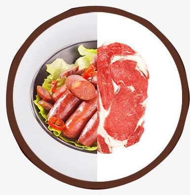 小香肠和鲜肉免抠