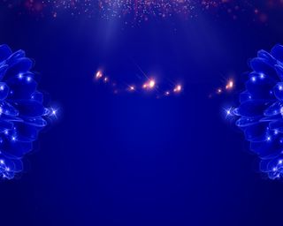 蓝色花商业海报背景素材高清