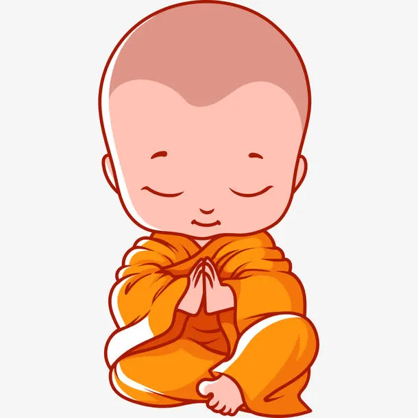 一休哥小和尚佛教素材免抠