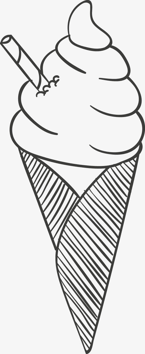 冰淇淋食物矢量图免抠