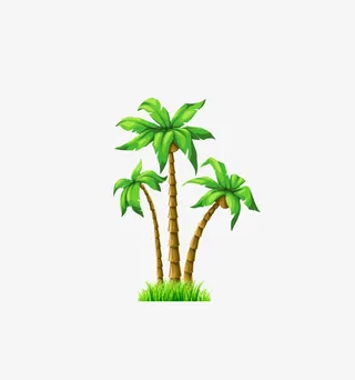 椰子树夏天素材免抠免抠