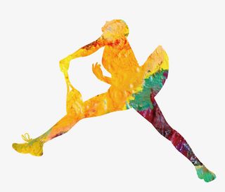 彩色网球小子免抠