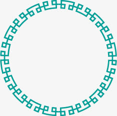 中国风回形边框免抠