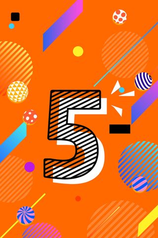 扁平几何波普海报背景高清