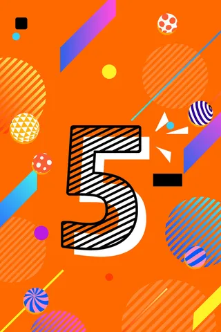 扁平几何波普海报背景高清