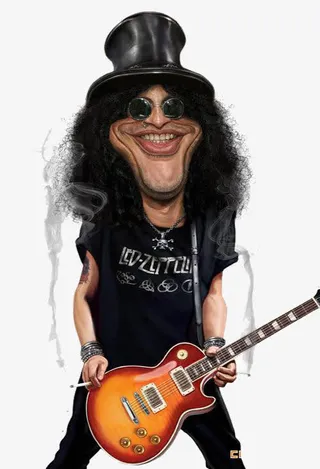 3d夸张摇滚大叔免抠