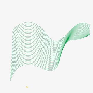 矢量绿色空间蛇形透明网格免抠