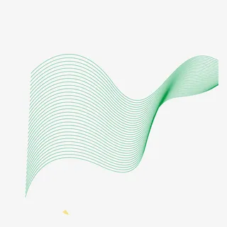 矢量绿色空间蛇形透明网格免抠