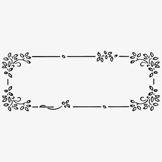 复古中式边框花朵免抠