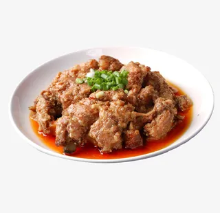 产品实物粉蒸排骨一盘免抠