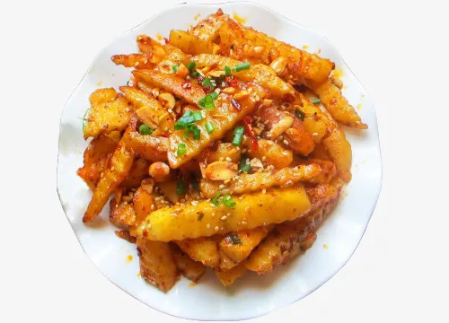 麻辣狼牙土豆免抠