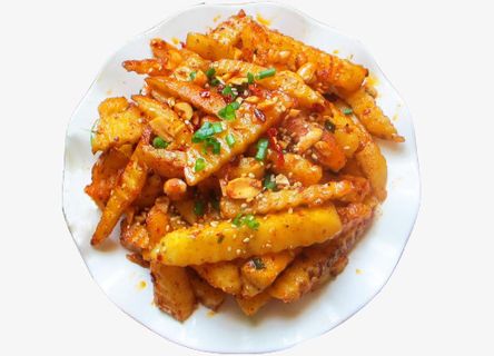 麻辣狼牙土豆免抠