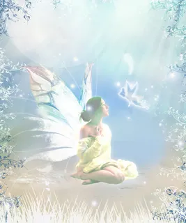 精灵女梦幻唯美婚纱摄影模板免抠 精灵女梦幻唯美婚纱摄影模板免抠