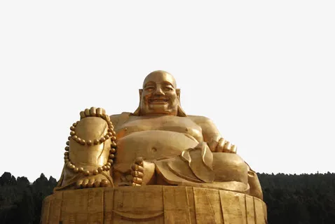 金色千佛摄影免抠