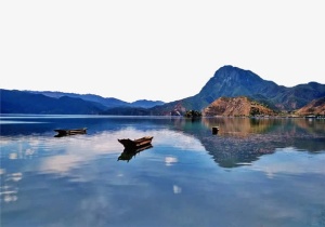 著名景点四川泸沽湖免抠