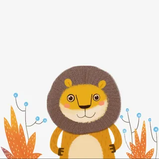 卡通小狮子免抠