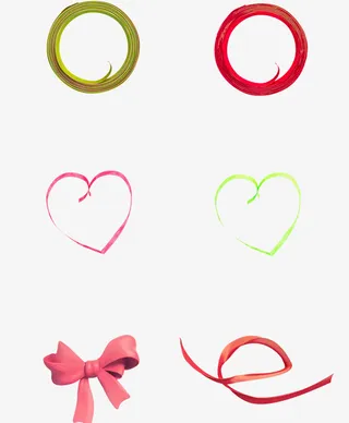 可爱好看的漂浮电商元素免抠