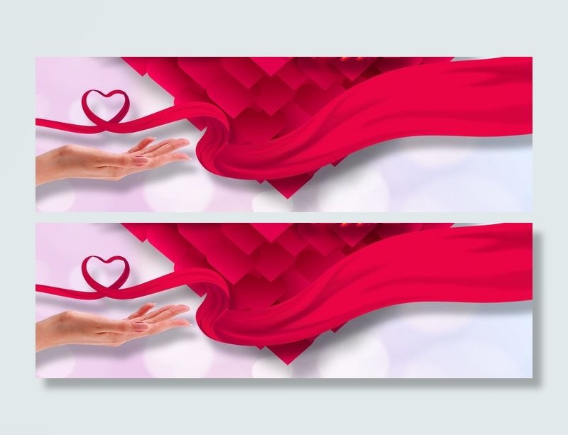 红丝带背景高清