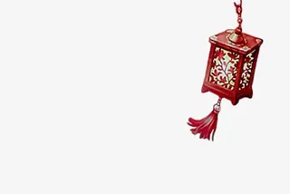 古风灯笼胡同里面的灯笼免抠