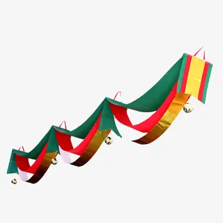 三折波浪旗免抠