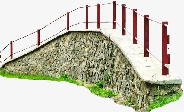 山地里的石桥免抠