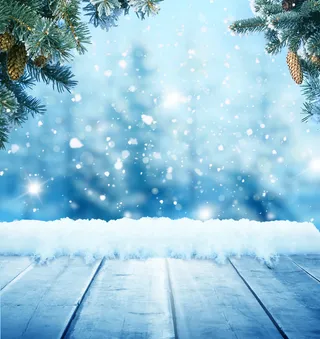 冬季雪景圣诞节淘宝素材背景高清