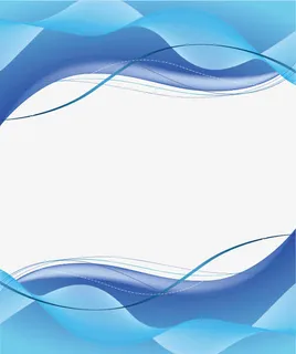 矢量蓝色边框免抠