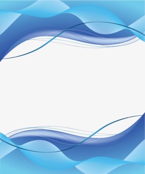 矢量蓝色边框免抠