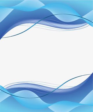 矢量蓝色边框免抠