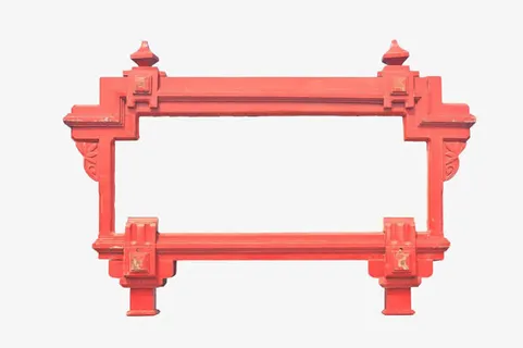 中国风红色木匾额免抠