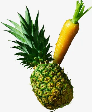 胡萝卜,菠萝,素材,PNG免抠