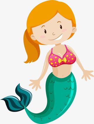 童话故事美丽美人鱼免抠