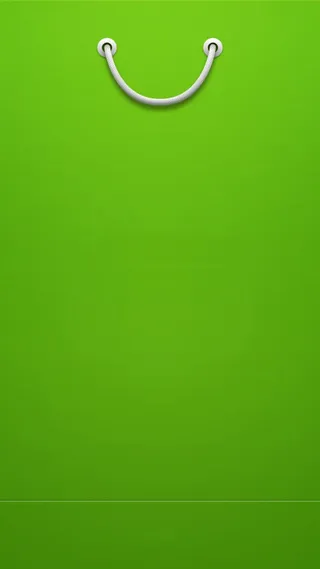 手提袋简约绿色H5背景素材高清