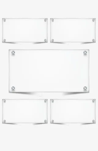 玻璃栏透明告示栏免抠