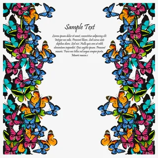 美丽的蝴蝶晕光春背景矢量