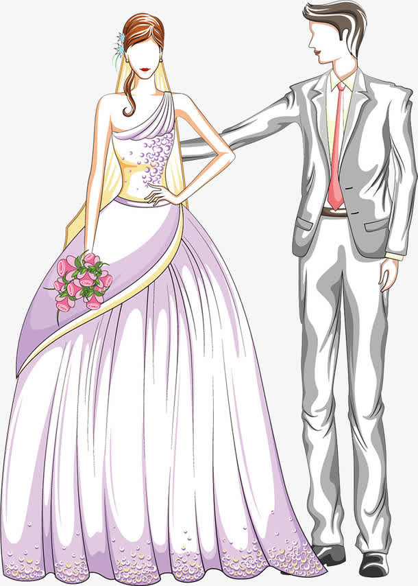 婚礼背景喷绘新人图案