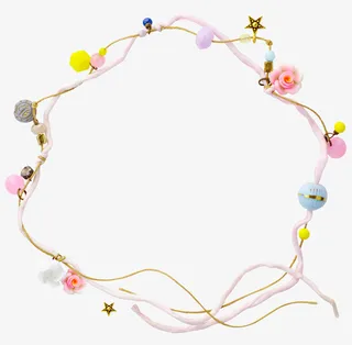 女性饰物线形边框免抠