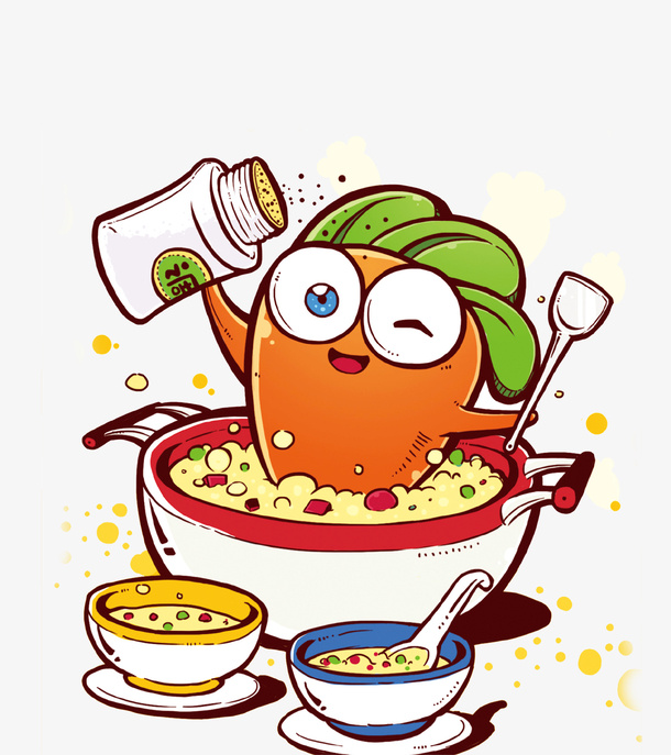 卡通可爱美食插画免抠免抠