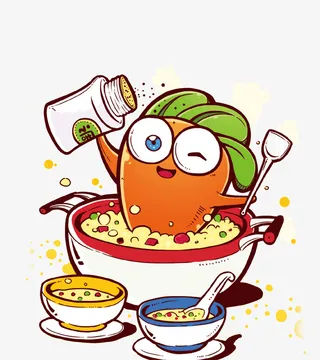 卡通可爱美食插画免抠免抠