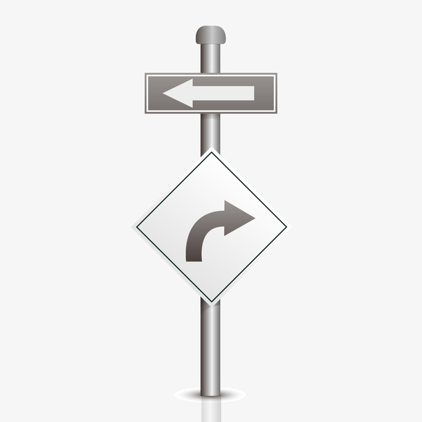 马路指示牌免抠