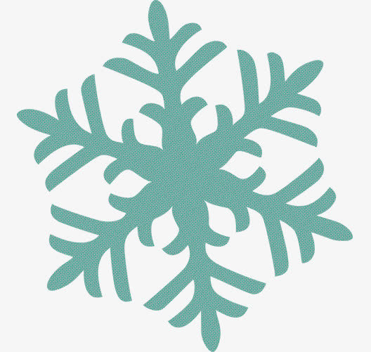 绿色雪花素材免抠