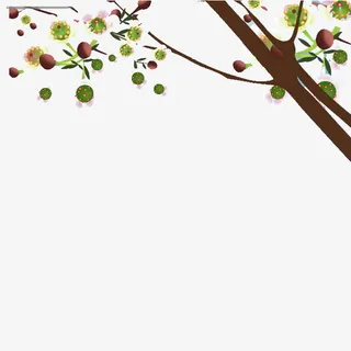 开花的小树免抠